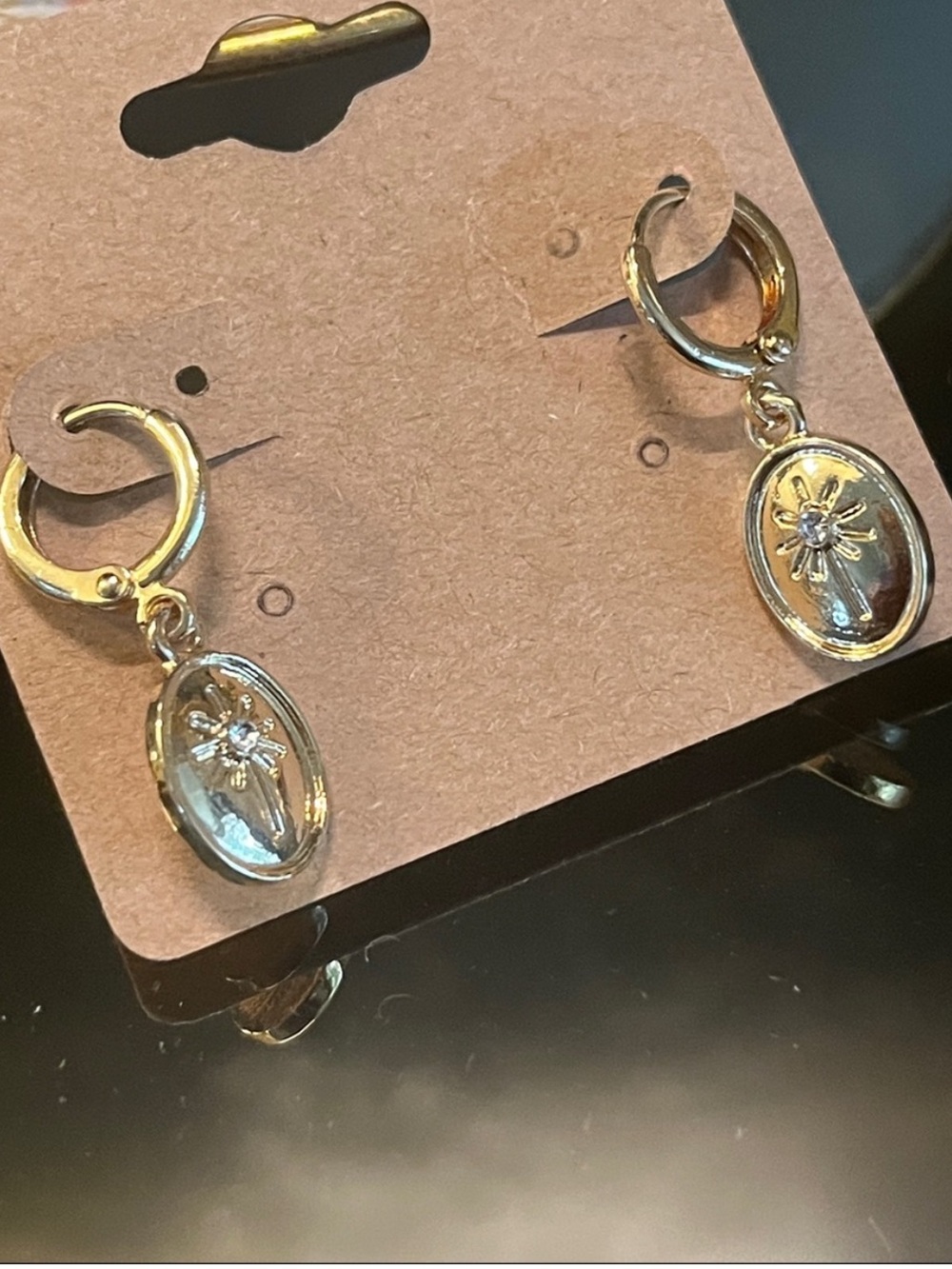 Palm Tree Hoop Earrings